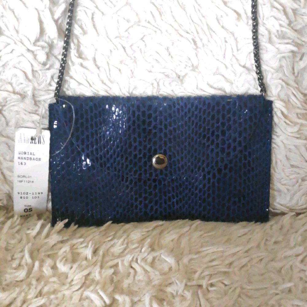 Embossed Leather mini handbag
